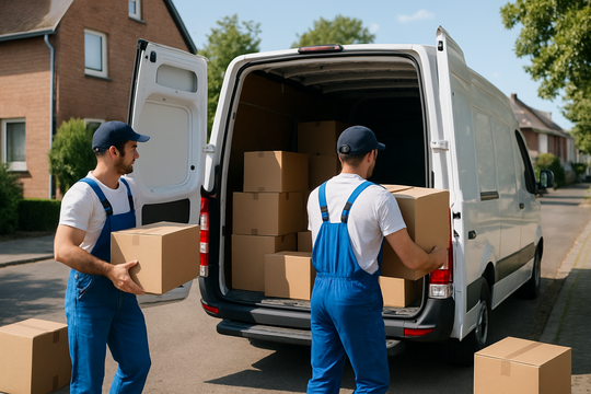 Umzugsplanung in Neuss – professionelles Team beim Einladen
